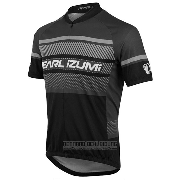 2017 Fahrradbekleidung Pearl Izumi Grau und Shwarz Trikot Kurzarm und Tragerhose - zum Schließen ins Bild klicken